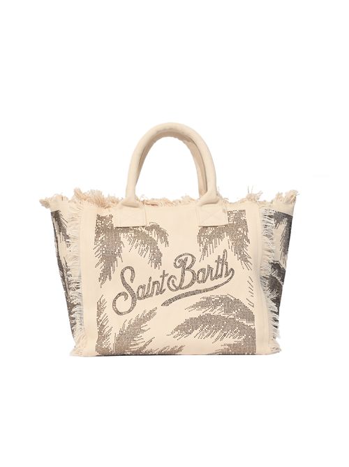 Borsa Vanity in canvas di cotone con palme glitter Mc2 Saint Barth | VANI00108748L